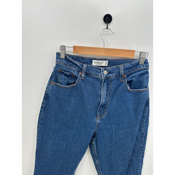 Abercrombie The 90s Slim Straight Ultra High Rise Denim Jeans Women 28/6 Curve - Picture 5 of 7